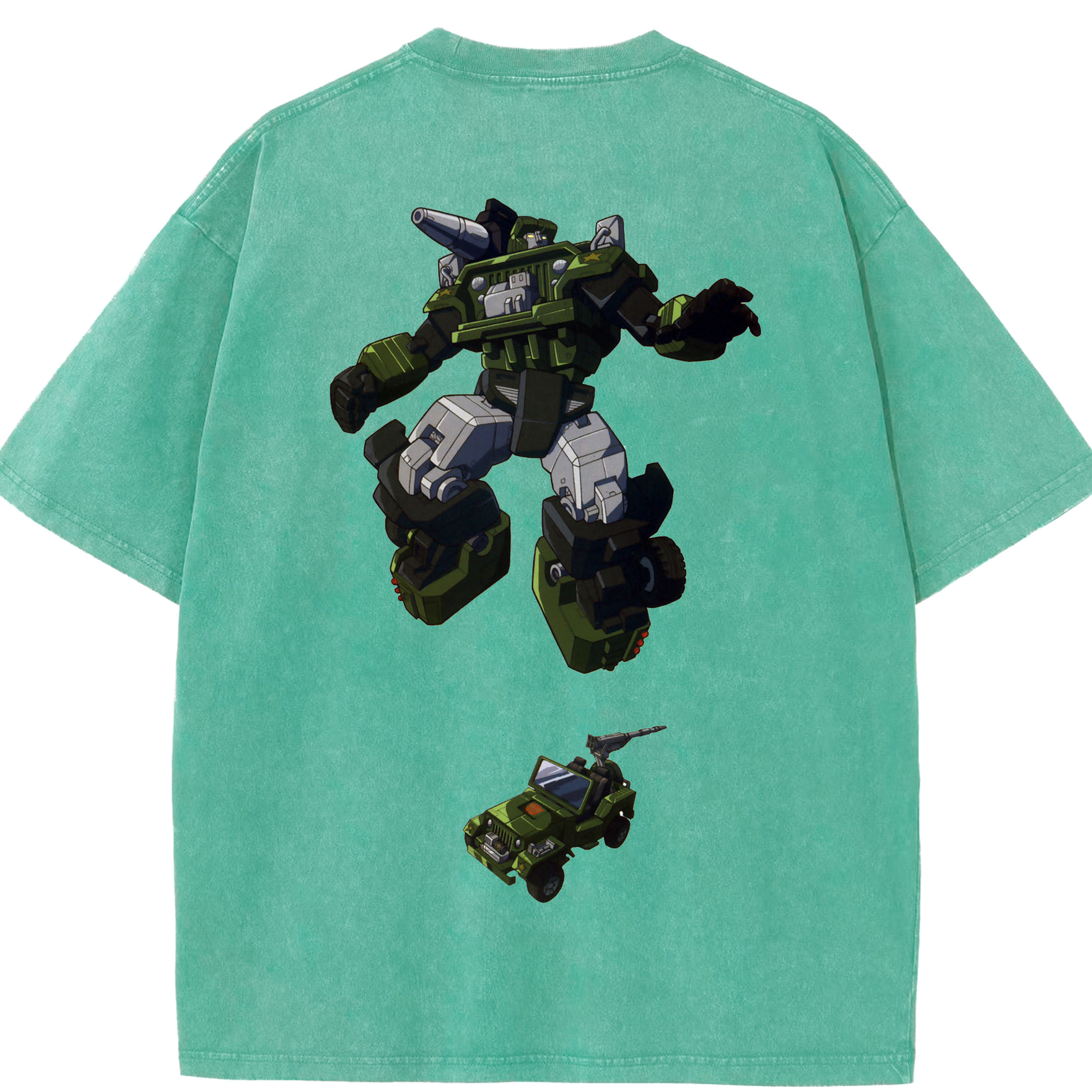 （画像用）  綿100% ヴィンテージ風 半袖Tシャツ（背面プリント）